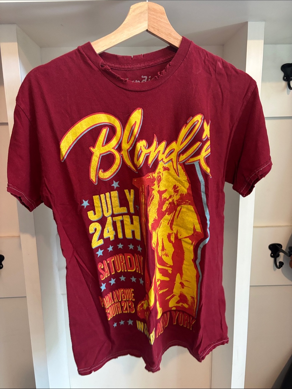 Blondie - July 24th Short Sleeve Graphic Tee - Burgundy